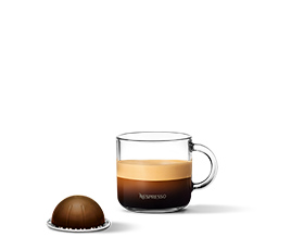  Foto com cápsula e xícara de café tamanho Double Espresso
